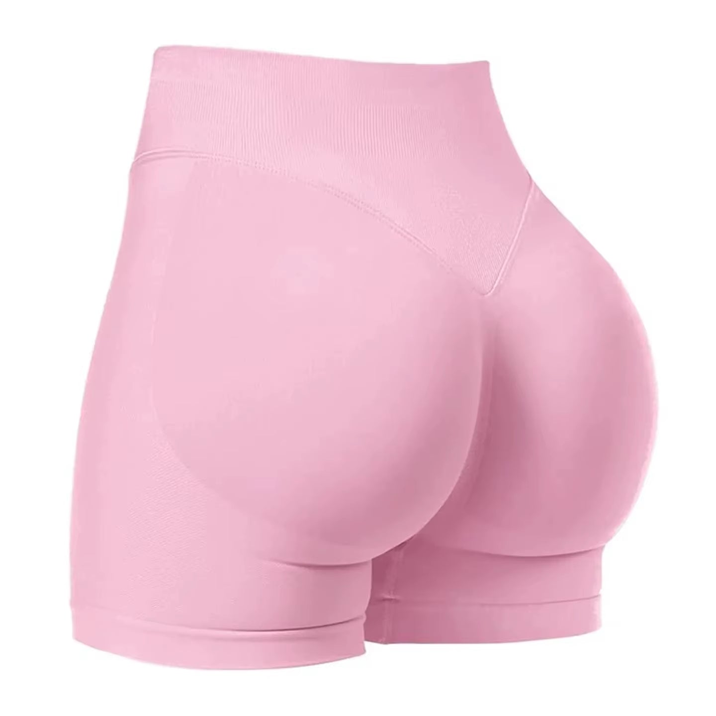 Pilates Knit Shorts Medium Intensity Training High Stretch Peach Hips No Awkward Lines Casual Fitness