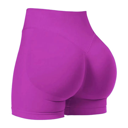 Pilates Knit Shorts Medium Intensity Training High Stretch Peach Hips No Awkward Lines Casual Fitness